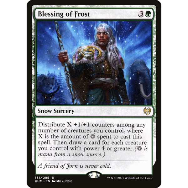 Magic: The Gathering Blessing of Frost (161) Near Mint