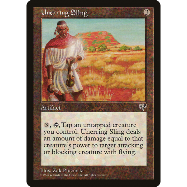 Magic: The Gathering Unerring Sling (332) Moderately Played