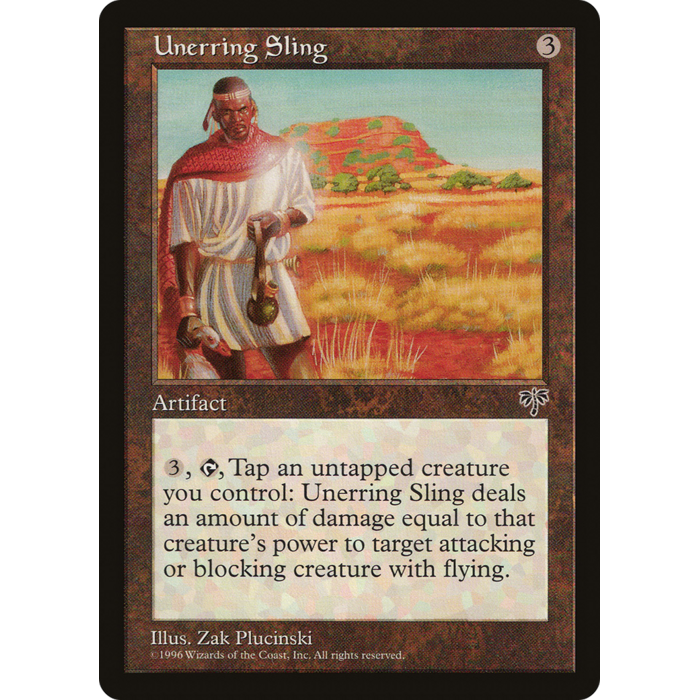 Magic: The Gathering Unerring Sling (332) Moderately Played