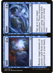 Magic: The Gathering Said // Done (060) Lightly Played