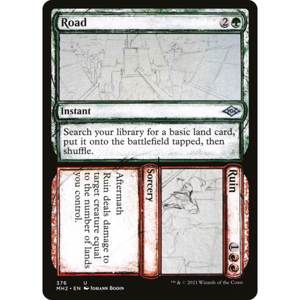 Magic: The Gathering Road // Ruin (Showcase) (376) Near Mint Foil