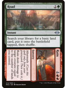 Magic: The Gathering Road // Ruin (212) Near Mint