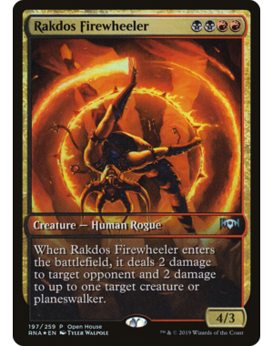 Magic: The Gathering Rakdos Firewheeler (197) Moderately Played Foil