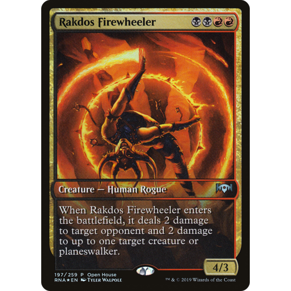 Magic: The Gathering Rakdos Firewheeler (197) Moderately Played Foil