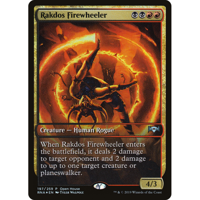 Magic: The Gathering Rakdos Firewheeler (197) Moderately Played Foil
