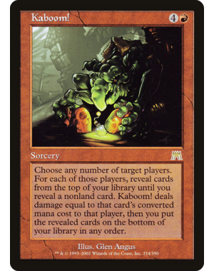 Magic: The Gathering Kaboom! (214) Lightly Played