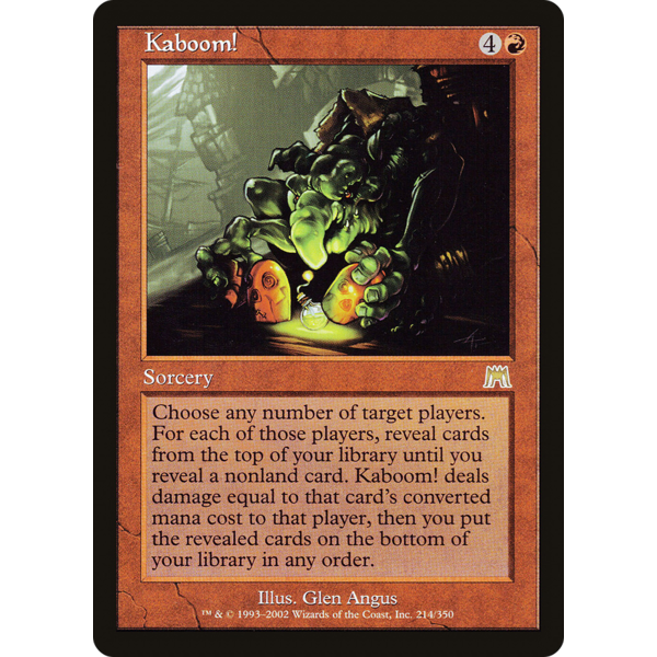 Magic: The Gathering Kaboom! (214) Lightly Played