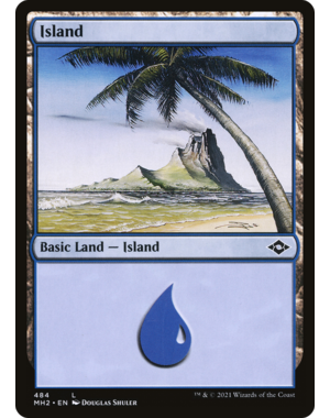 Magic: The Gathering Island (484) (Foil Etched) (484) Near Mint Foil