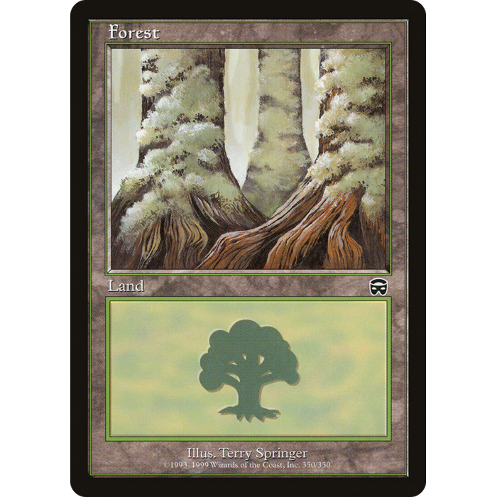 Magic: The Gathering Forest  (350) Moderately Played
