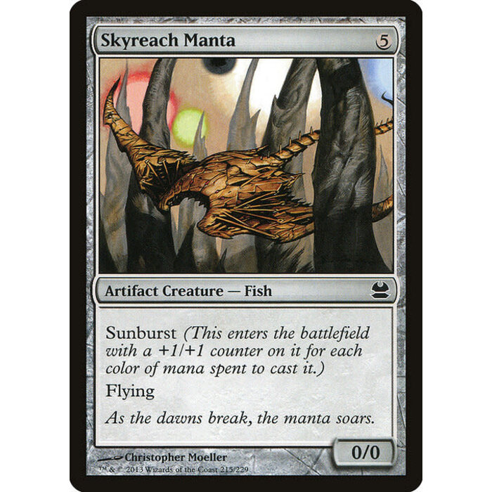Magic: The Gathering Skyreach Manta (215) Moderately Played
