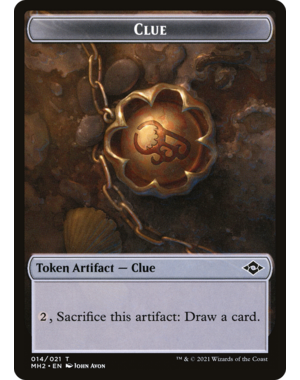 Magic: The Gathering Clue (014) // Thopter Double-sided Token (000) Lightly Played Foil
