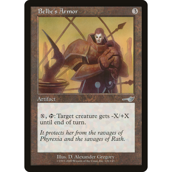 Magic: The Gathering Belbe's Armor (127) Lightly Played