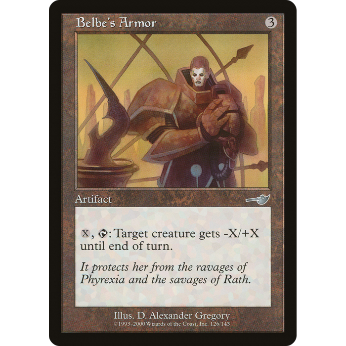 Magic: The Gathering Belbe's Armor (126) Lightly Played