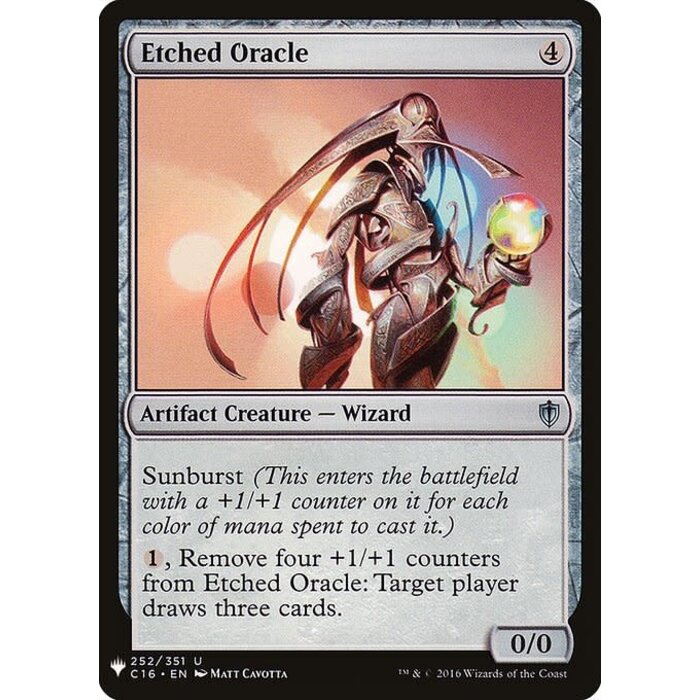 Magic: The Gathering Etched Oracle (1580) Near Mint