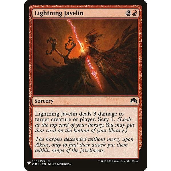 Magic: The Gathering Lightning Javelin (1002) Near Mint