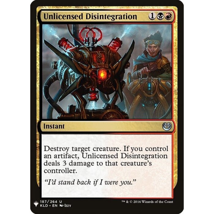 Magic: The Gathering Unlicensed Disintegration (1503) Near Mint