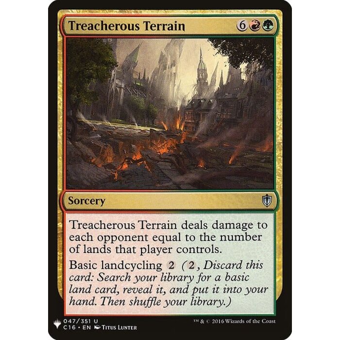 Magic: The Gathering Treacherous Terrain (1500) Near Mint