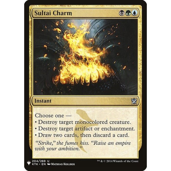 Magic: The Gathering Sultai Charm (1491) Near Mint