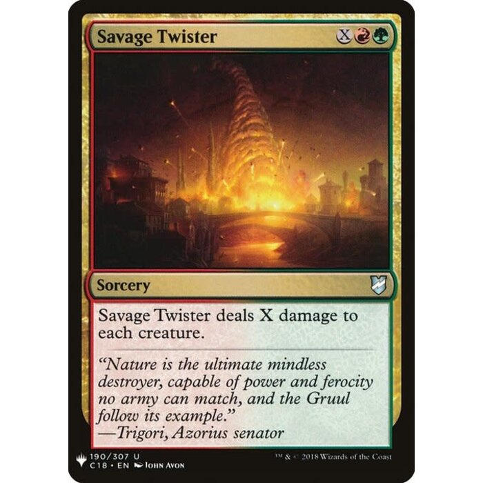 Magic: The Gathering Savage Twister (1481) Near Mint