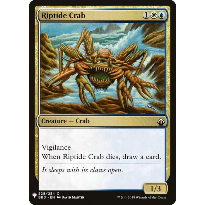 Magic: The Gathering Riptide Crab (1475) Near Mint