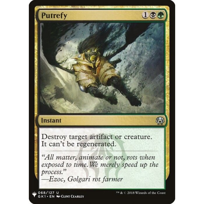 Magic: The Gathering Putrefy (1466) Near Mint