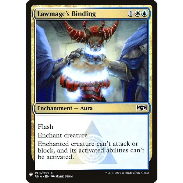 Magic: The Gathering Lawmage's Binding (1447) Near Mint