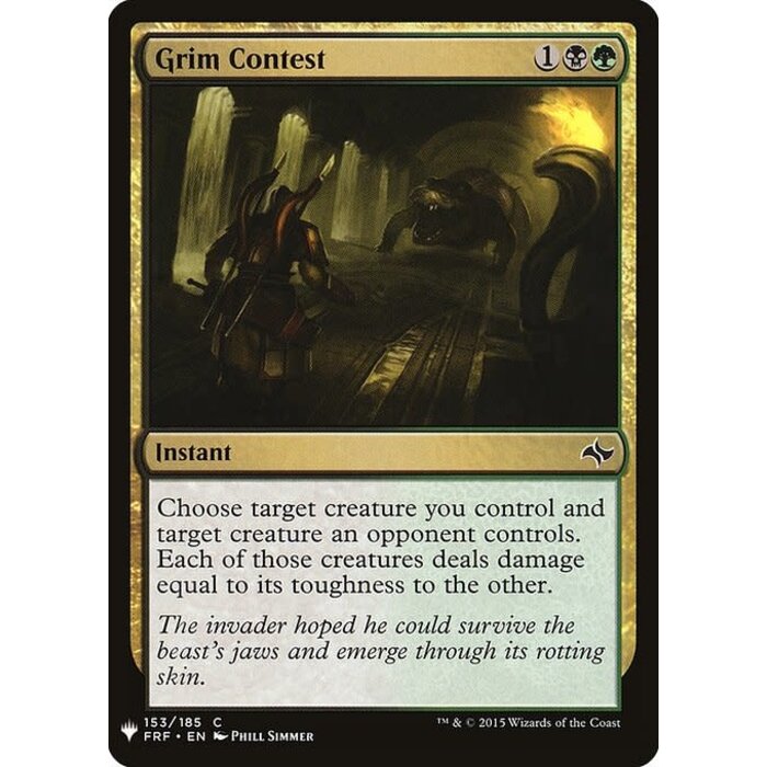 Magic: The Gathering Grim Contest (1432) Near Mint