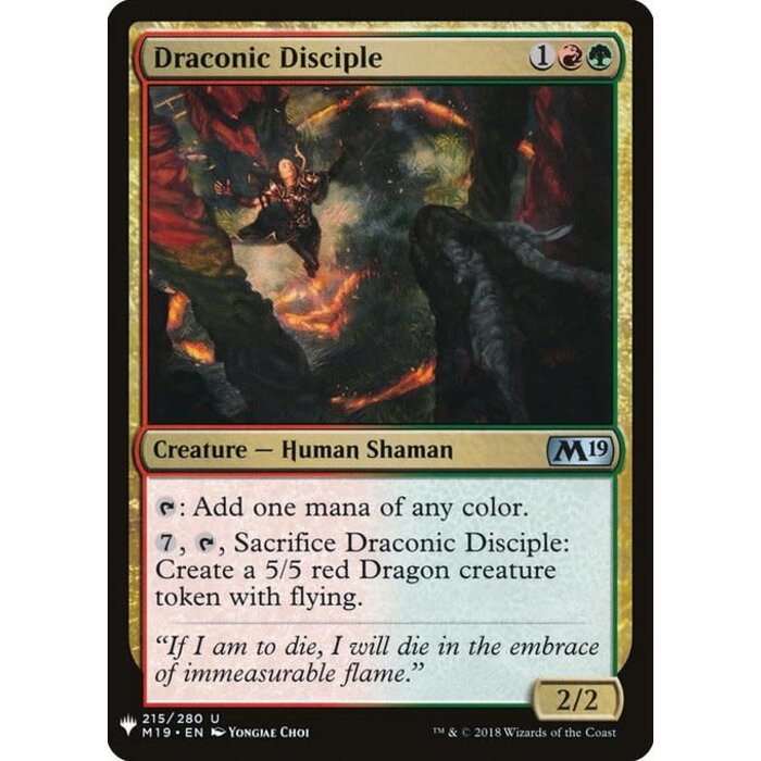 Magic: The Gathering Draconic Disciple (1416) Near Mint