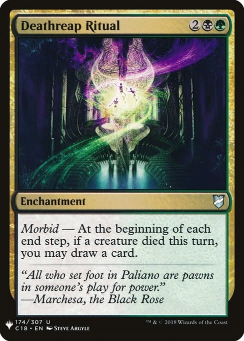 MTG　死の影　定業 / Culling Ritual　Despark Culling Ritual · Wizards Play Network 2025 (PW25) #4