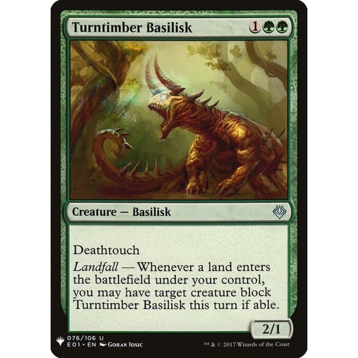 Magic: The Gathering Turntimber Basilisk (1365) Near Mint