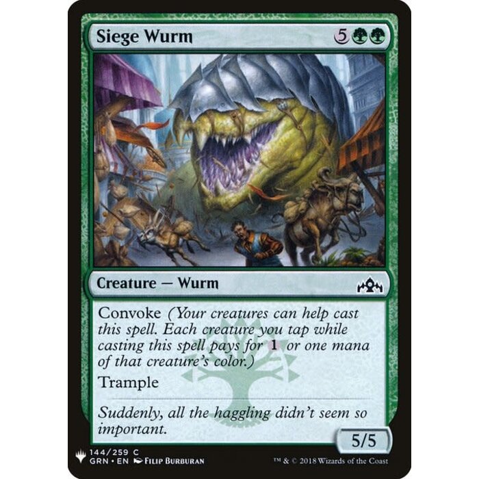 Magic: The Gathering Siege Wurm (1333) Near Mint