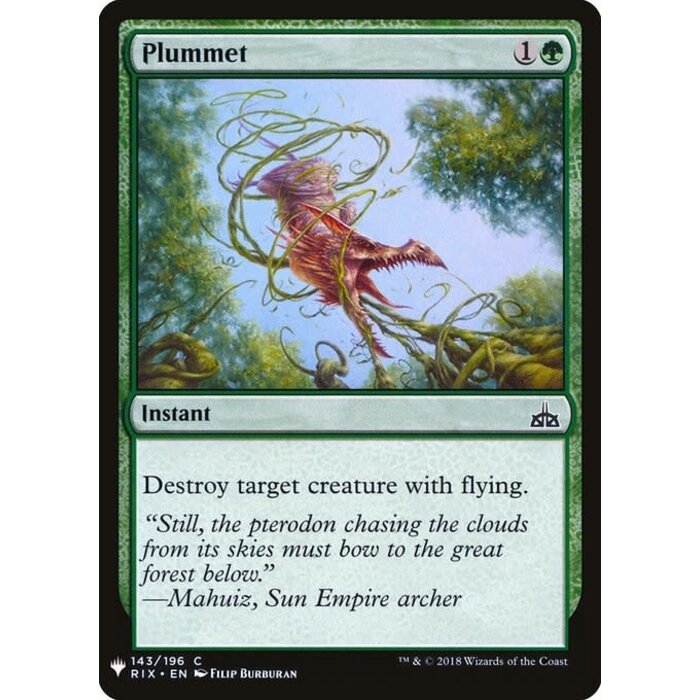 Magic: The Gathering Plummet (1295) Near Mint