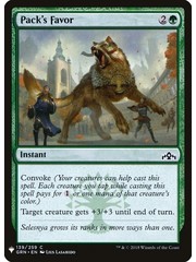 Magic: The Gathering Pack's Favor (1288) Near Mint