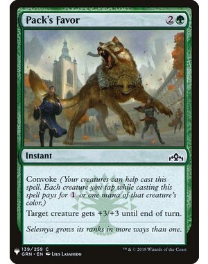 Magic: The Gathering Pack's Favor (1288) Near Mint