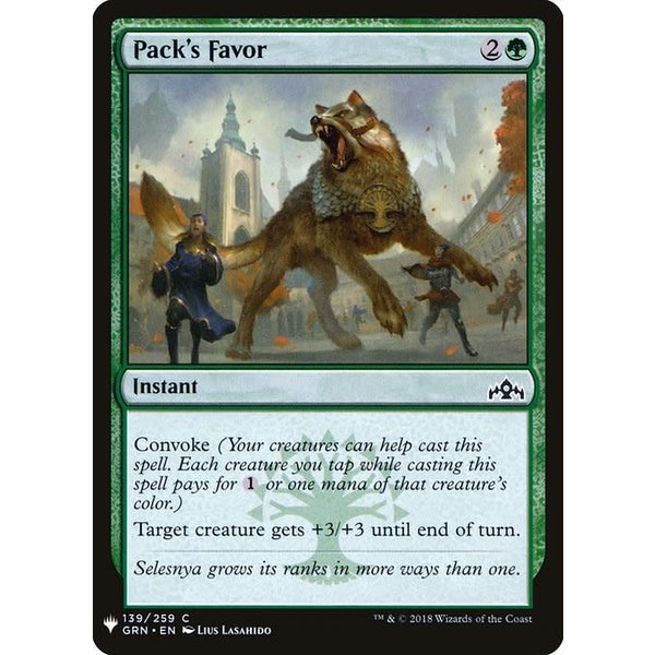 Magic: The Gathering Pack's Favor (1288) Near Mint