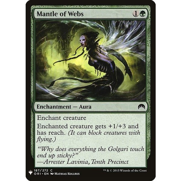 Magic: The Gathering Mantle of Webs (1267) Near Mint