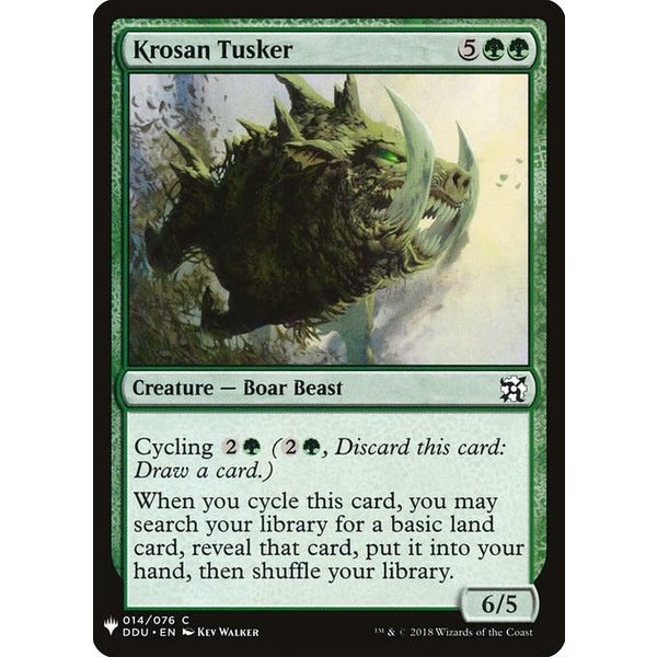 Magic: The Gathering Krosan Tusker (1255) Near Mint