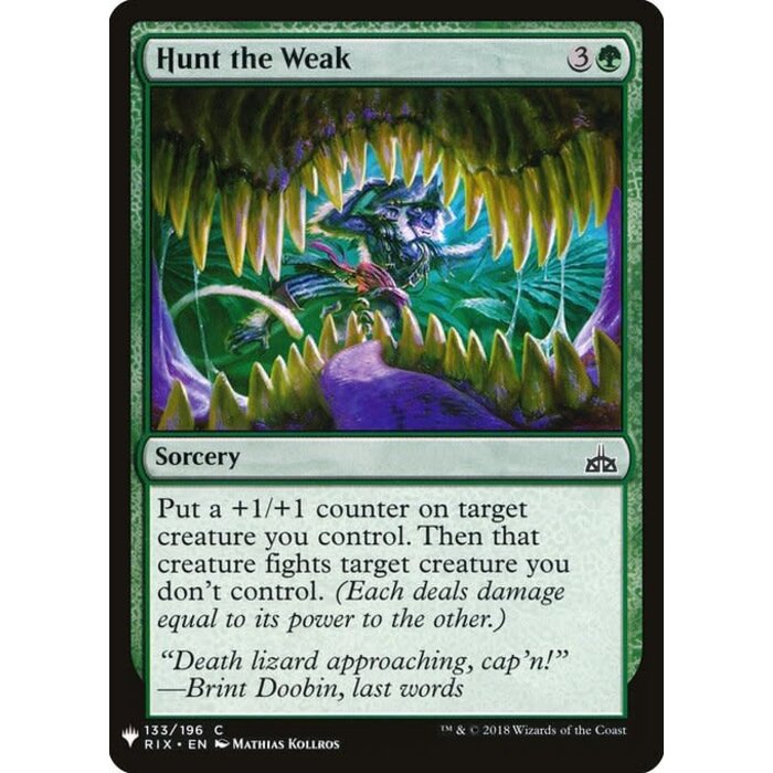 Magic: The Gathering Hunt the Weak (1240) Near Mint