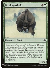 Magic: The Gathering Feral Krushok (1208) Near Mint