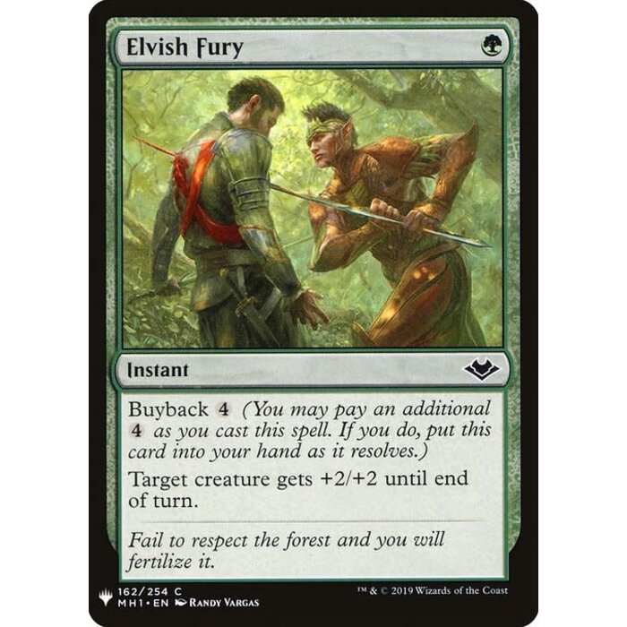 Magic: The Gathering Elvish Fury (1194) Near Mint