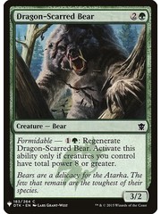 Magic: The Gathering Dragon-Scarred Bear (1186) Near Mint