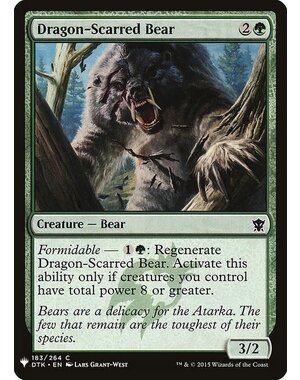 Magic: The Gathering Dragon-Scarred Bear (1186) Near Mint