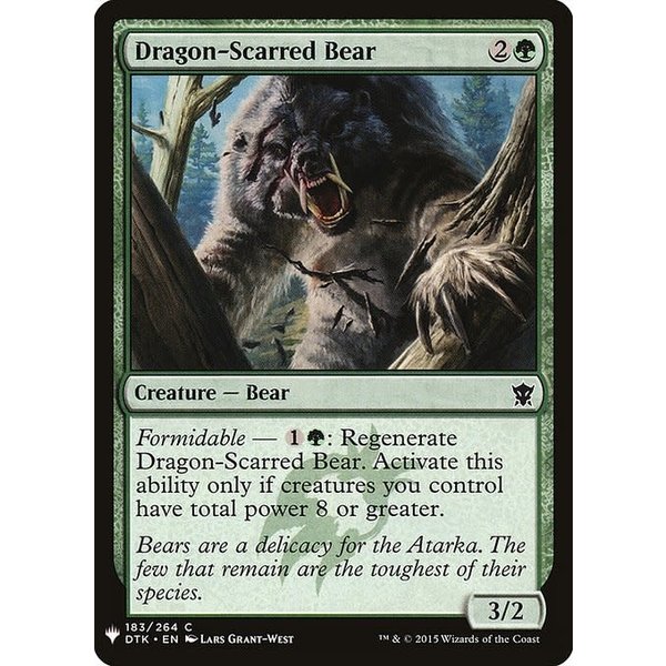 Magic: The Gathering Dragon-Scarred Bear (1186) Near Mint