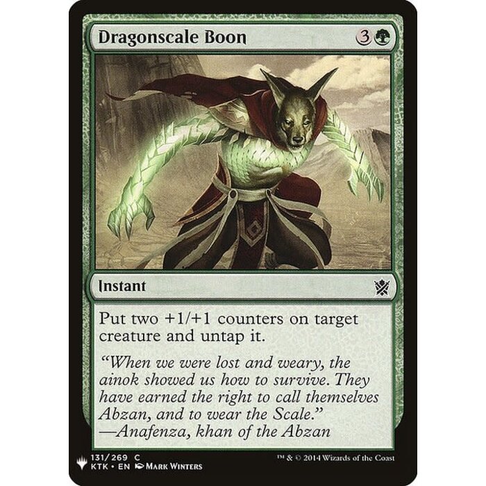 Magic: The Gathering Dragonscale Boon (1185) Near Mint