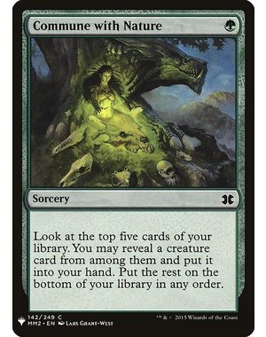 Magic: The Gathering Commune with Nature (1166) Near Mint