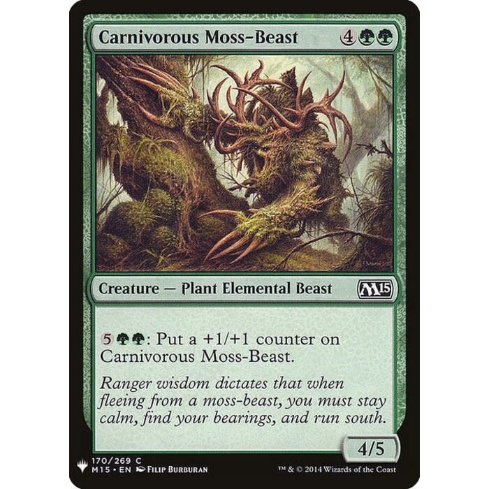 Magic: The Gathering Carnivorous Moss-Beast (1155) Near Mint