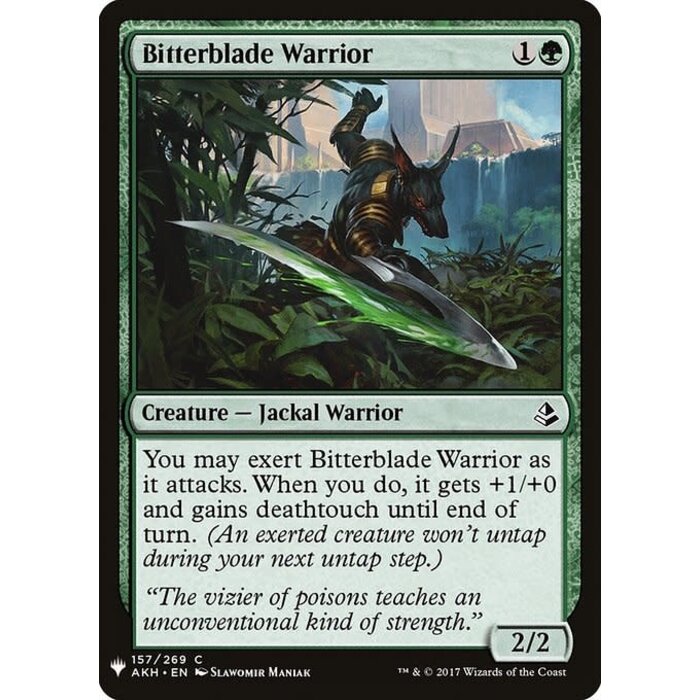 Magic: The Gathering Bitterblade Warrior (1139) Near Mint
