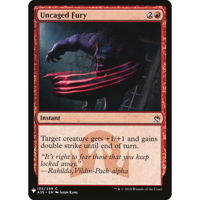 Magic: The Gathering Uncaged Fury (1087) Near Mint