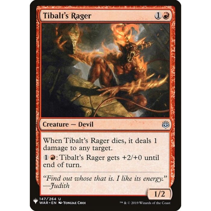 Magic: The Gathering Tibalt's Rager (1084) Near Mint