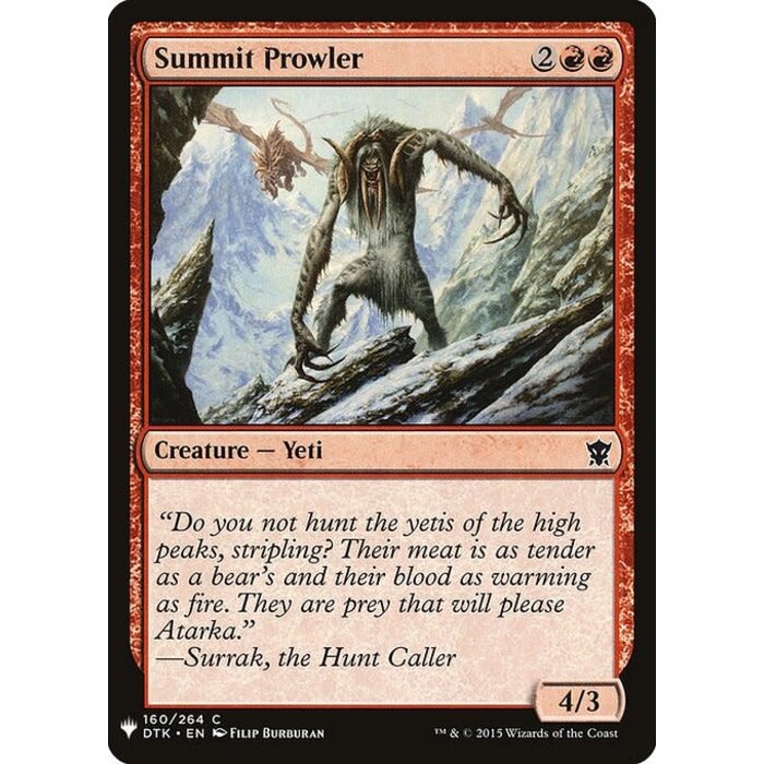 Magic: The Gathering Summit Prowler (1073) Near Mint